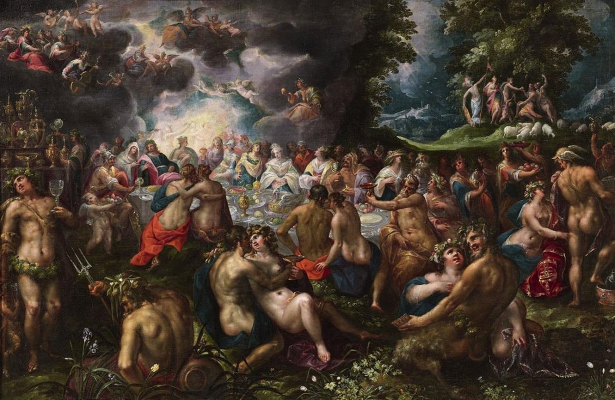 Gillis-van-Valckenborch-De-MARRIAGE-VAN-PELEUS-En-THETIS door Gillis van Valckenborch