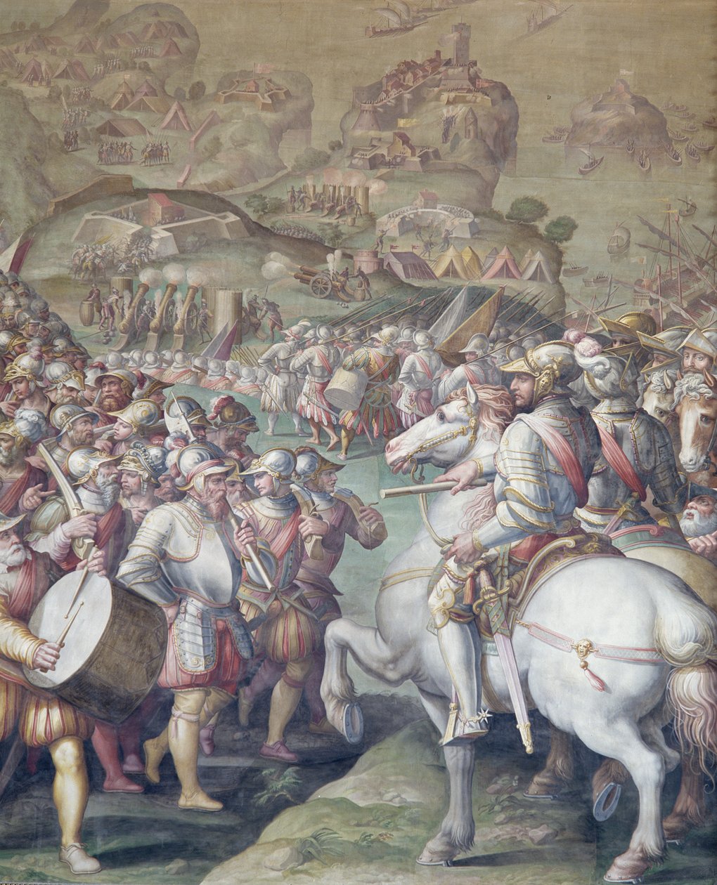 Verovering van Porto Ercole, 1555-72 door Giorgio Vasari