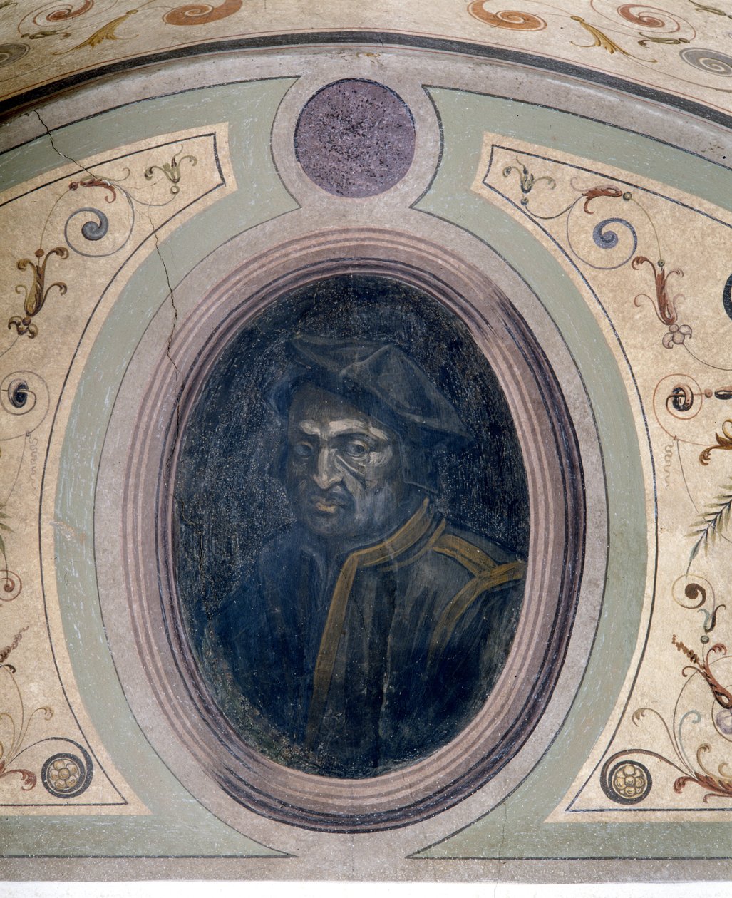 Portret van een man, Camera della Fama, 1548 door Giorgio Vasari