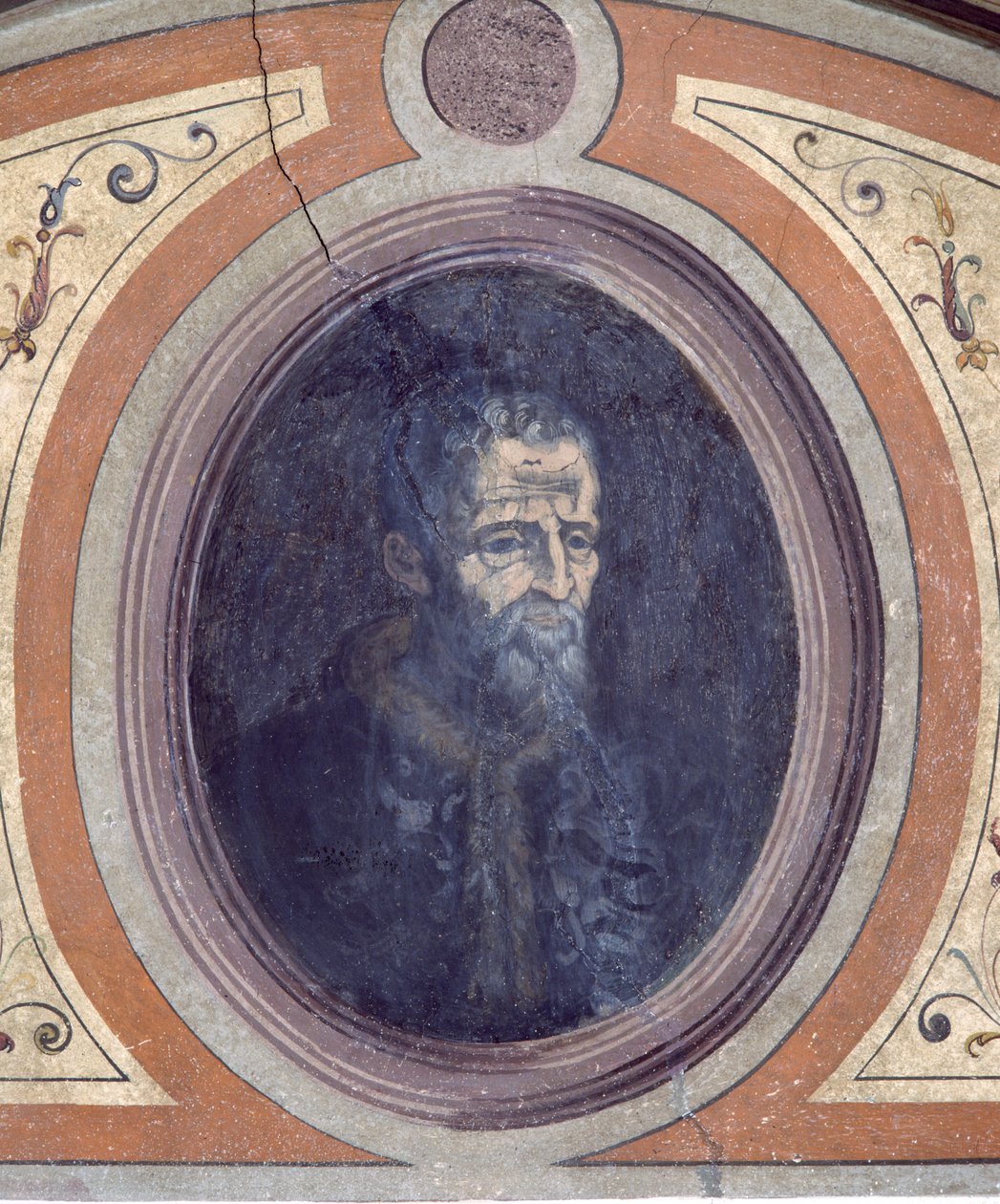 Portret van een man, Camera della Fama, 1548 door Giorgio Vasari