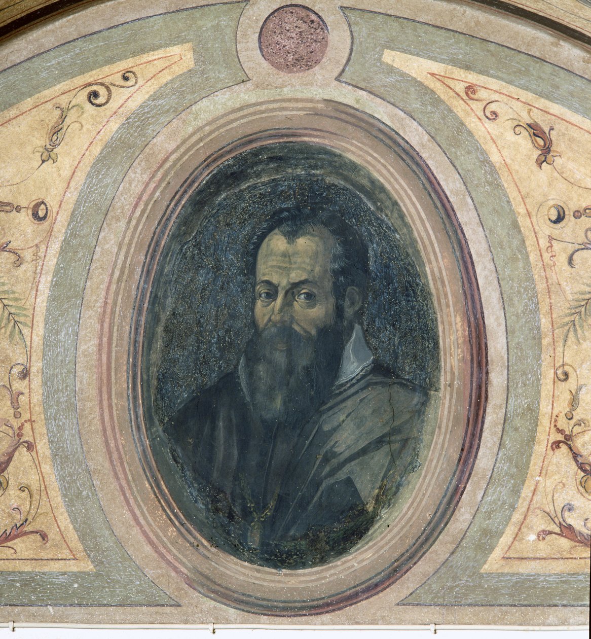 Portret van een man, Camera della Fama, 1548 door Giorgio Vasari