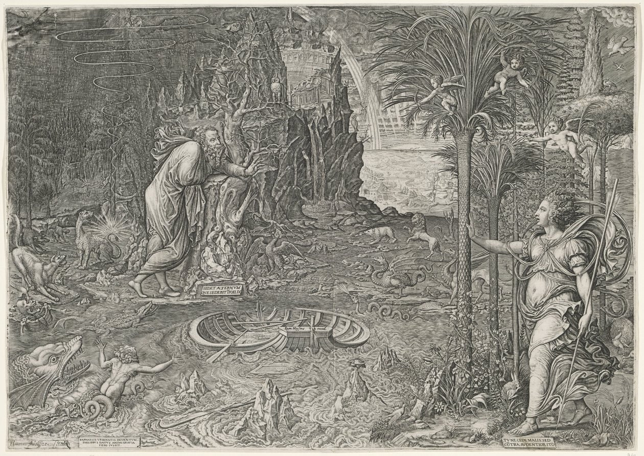 Allegorie van het leven door Giorgio Ghisi