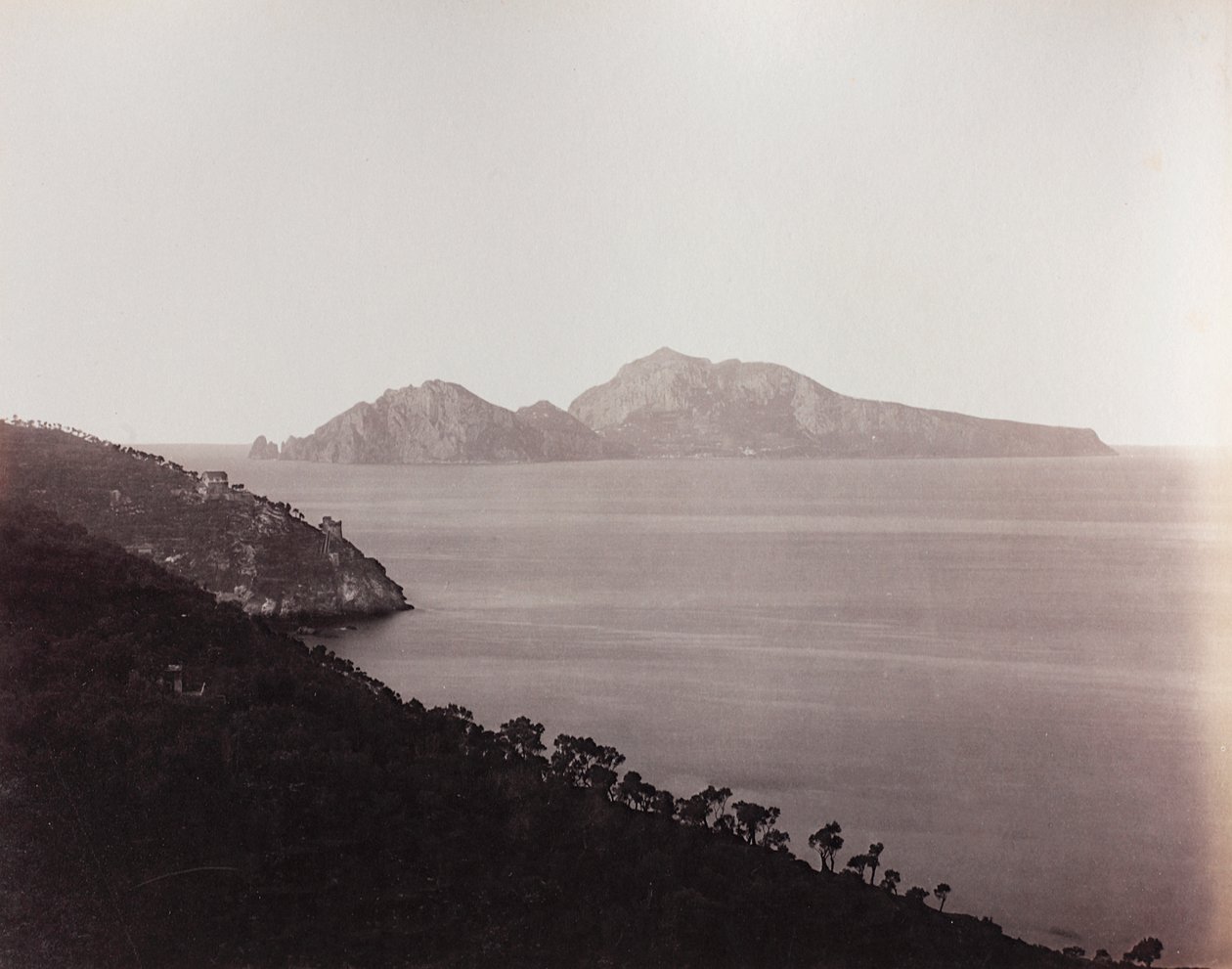 Uitzicht op Capri door Giorgio Sommer