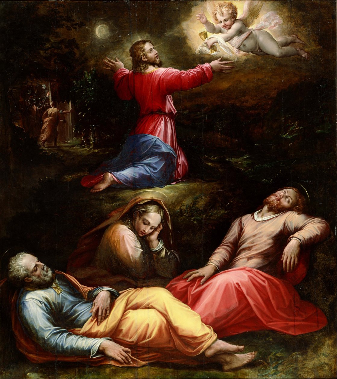 Getsemane gebed door Giorgio Vasari