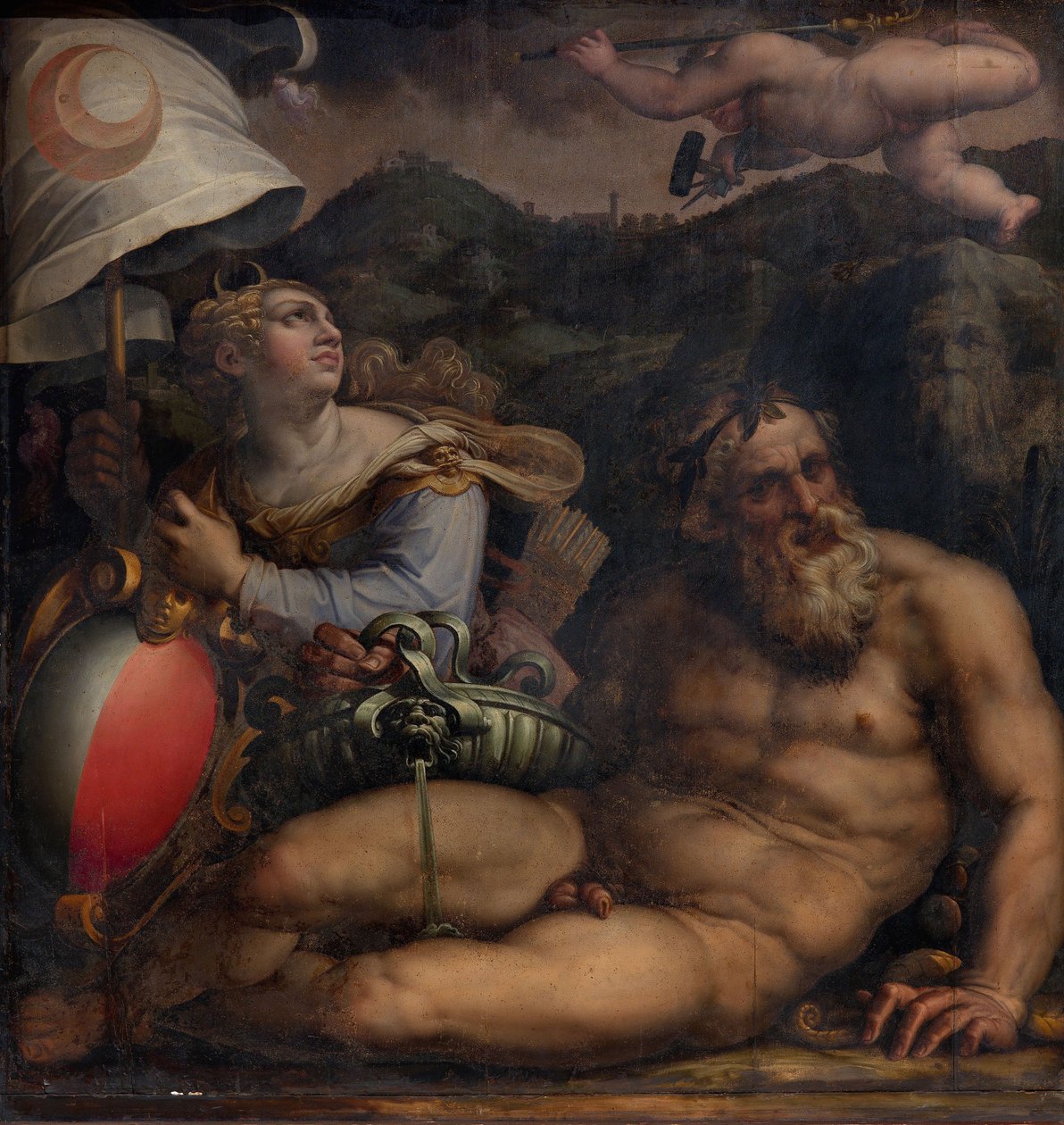 Allegorie van Fiesole, 1563-1565 door Giorgio Vasari