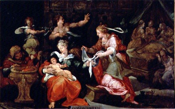 De geboorte van de Maagd door Giorgio Vasari