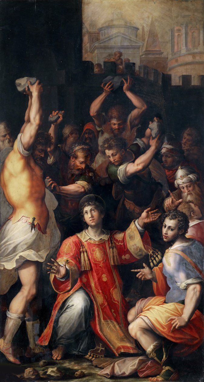 Het martelaarschap van Sint Stefanus, 1571 door Giorgio Vasari