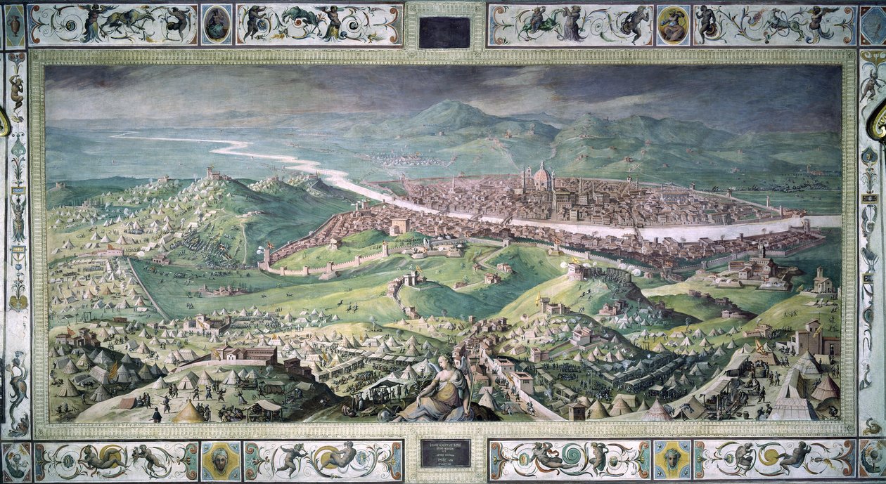 De belegering van Florence door Giorgio Vasari
