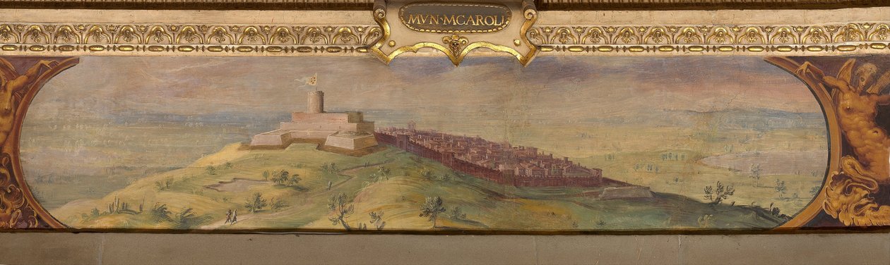 Uitzicht op Montecarlo, 1557-1558 door Giorgio Vasari