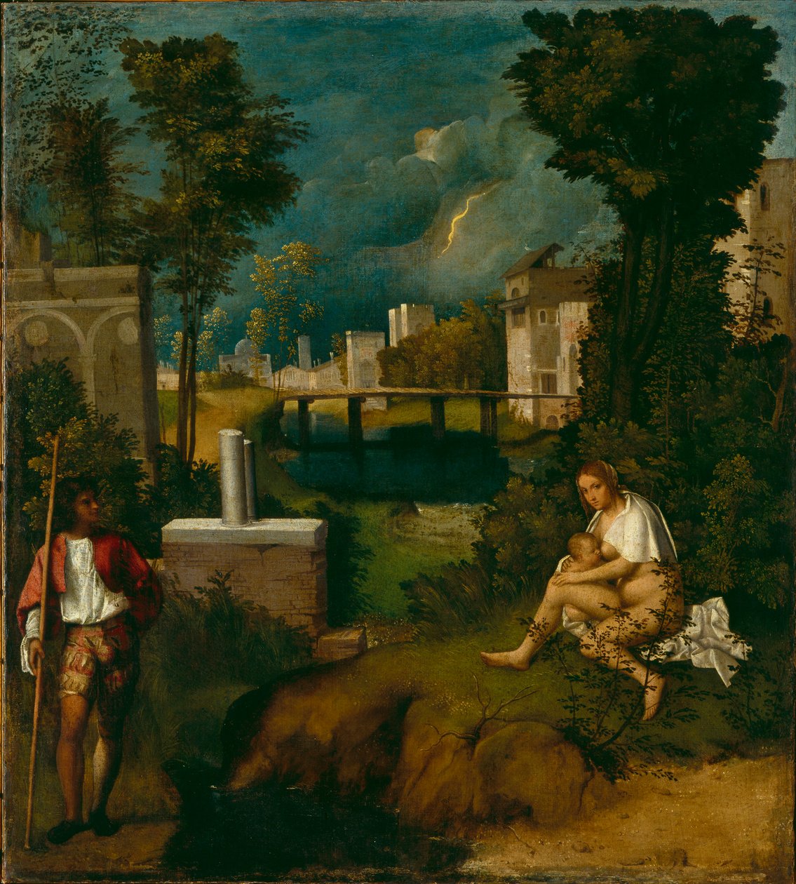 De Storm, ca. 1508 door Giorgione da Castelfranco