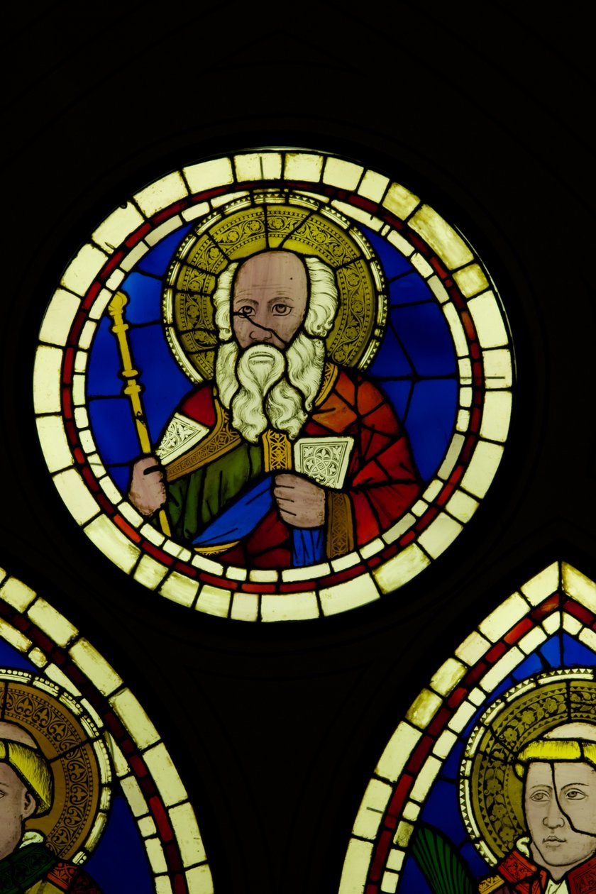 Aäron (glas-in-lood) door Giotto di Bondone