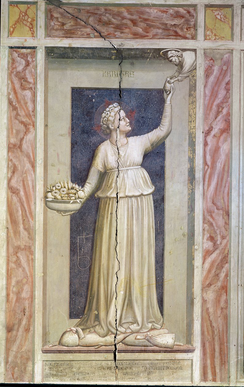 Liefdadigheid, c.1305 door Giotto di Bondone