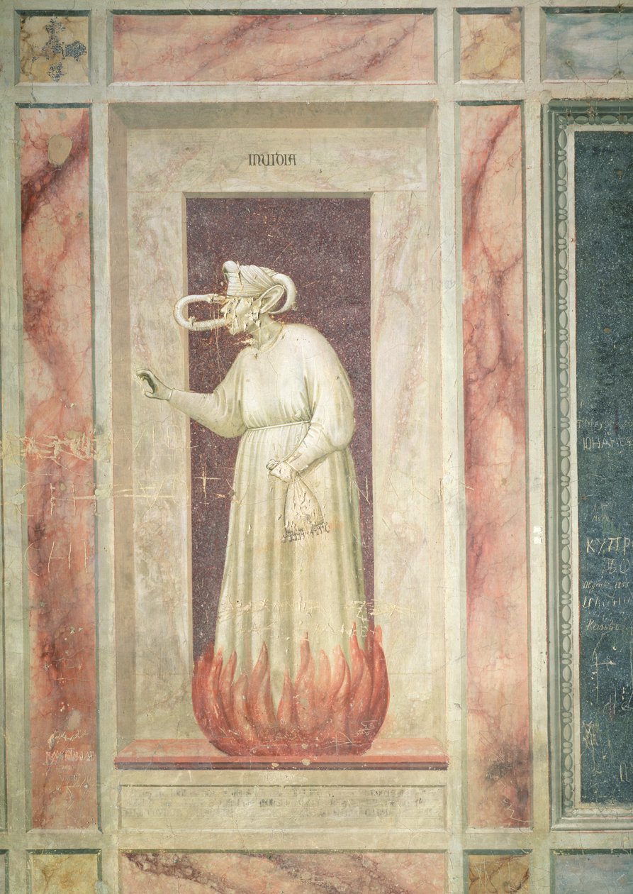 Afgunst, c.1305 door Giotto di Bondone