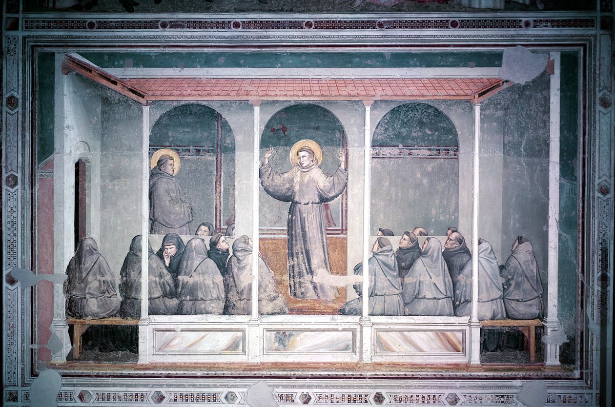 St. Franciscus verschijnt aan St. Antonius in Arles, uit de Bardi-kapel, c.1320 door Giotto di Bondone