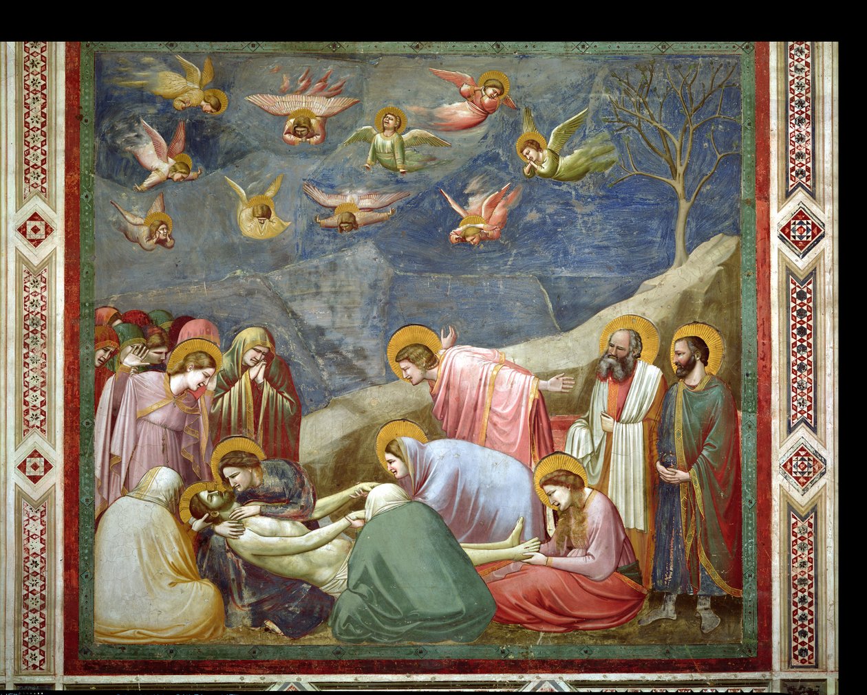 De Bewening van de Dode Christus, ca. 1305 door Giotto di Bondone