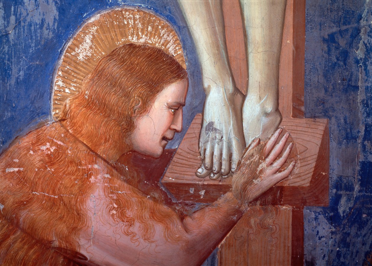 Kruisiging (detail) door Giotto (c.1266 1337)