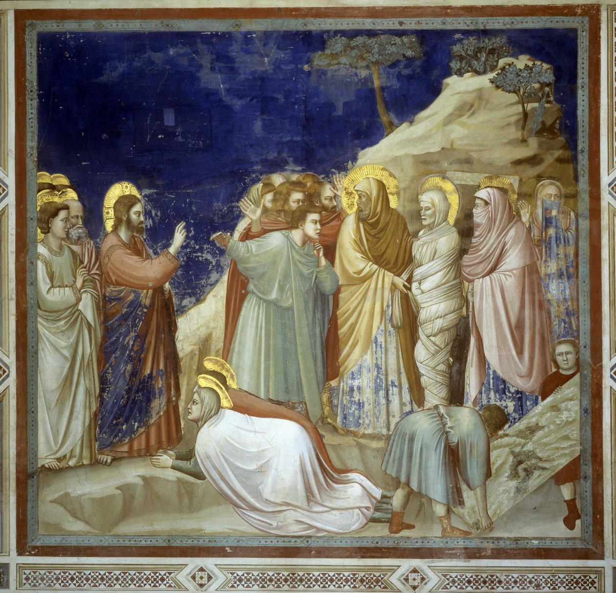 De Opwekking van Lazarus door Giotto (c.1266 1337)