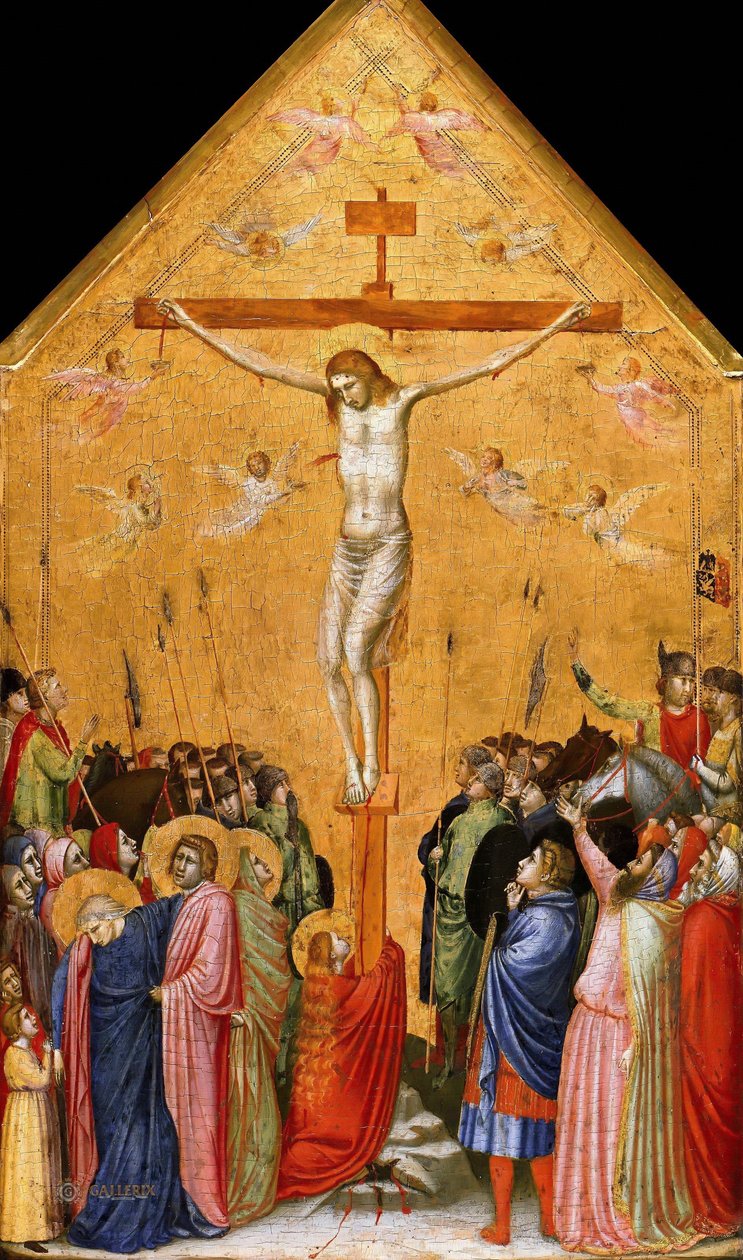 Duits: Die Kreuzigung Christi De kruisiging van Christus door Giotto