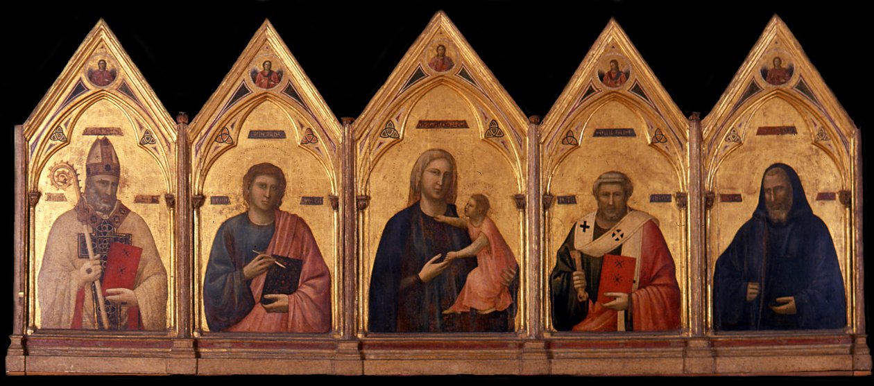 Badia Polyptiek, ca. 1301-1302 door Giotto di Bondone