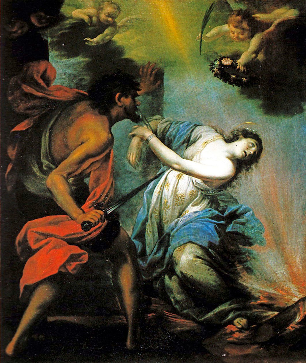 Martelaarschap van Sint Lucia door Giovan Camillo Ciabilli