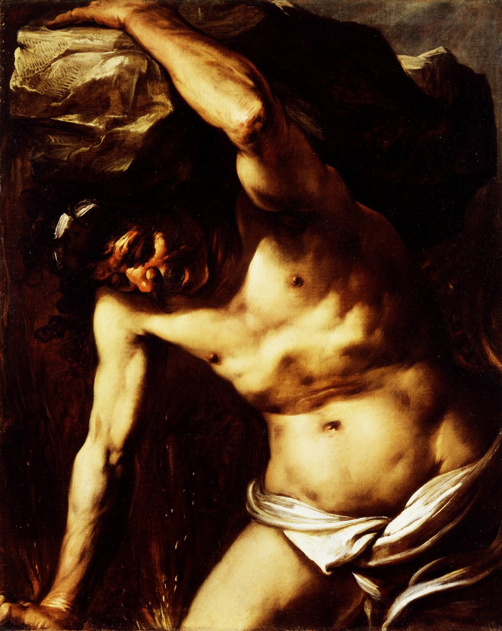 Sisyphus door Giovan Battista Langetti