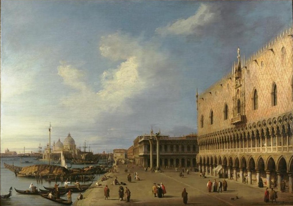 Uitzicht op de Molo door Giovanni Antonio Canal