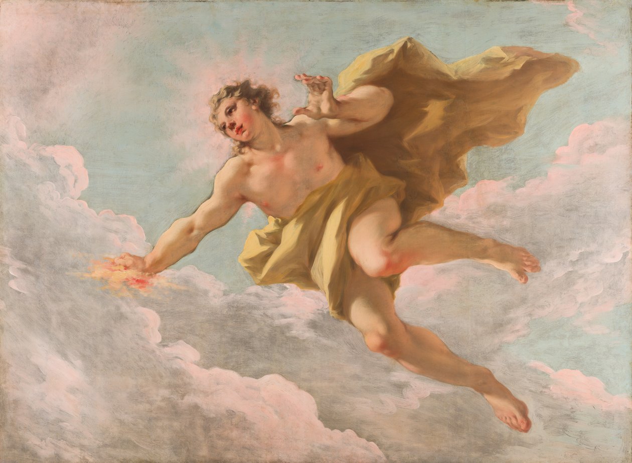 Apollo door Giovanni Antonio Pellegrini