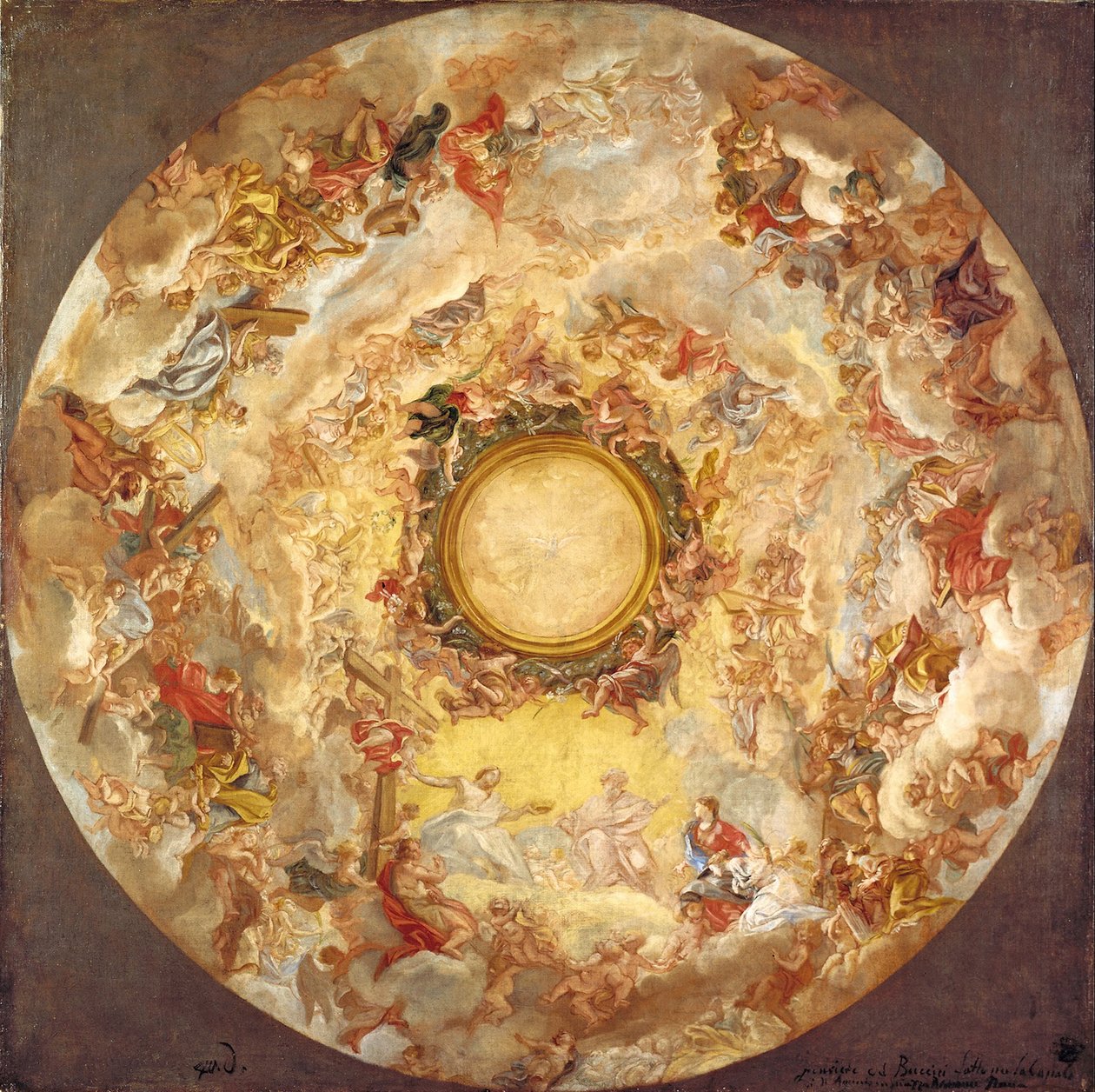 St. Agnes wordt in de Hemel Ontvangen door Giovanni Battista Gaulli