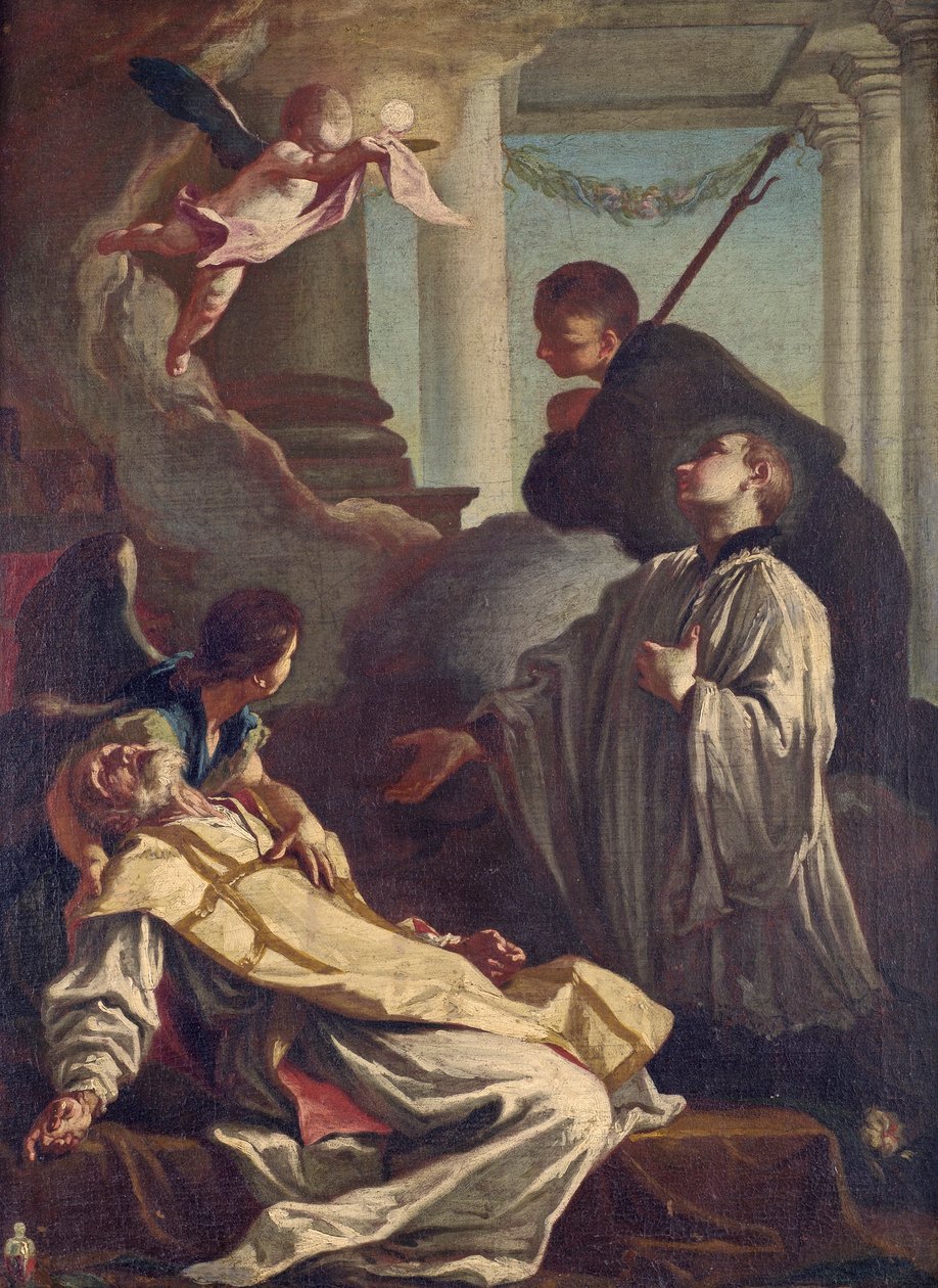 De dood van St. Andrew Avellino door Giovanni Battista Piazzetta