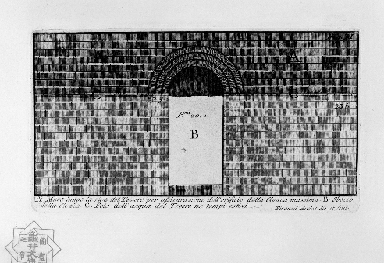 Cloaca Maxima door Giovanni Battista Piranesi