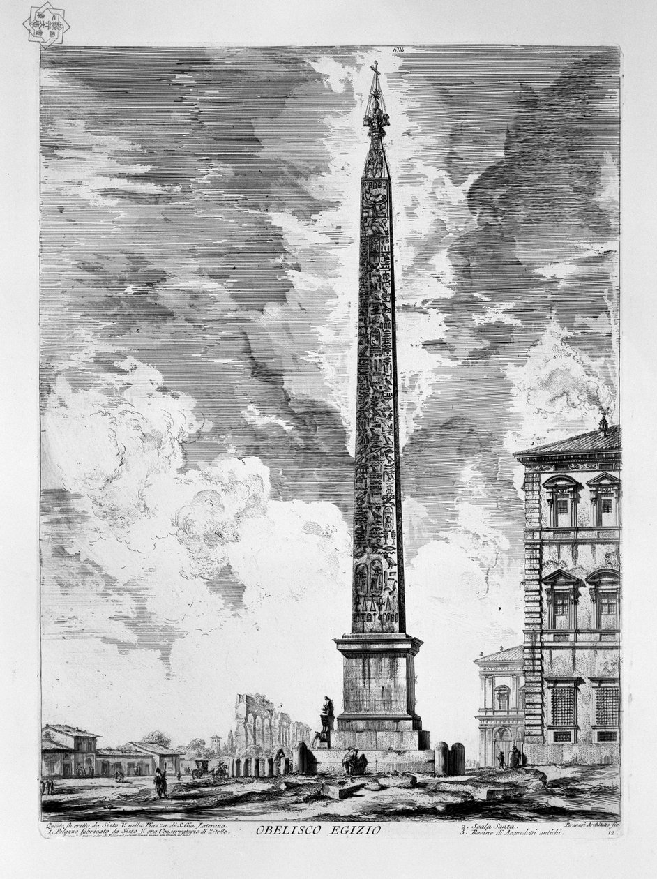 Obelisco Lateranense door Giovanni Battista Piranesi