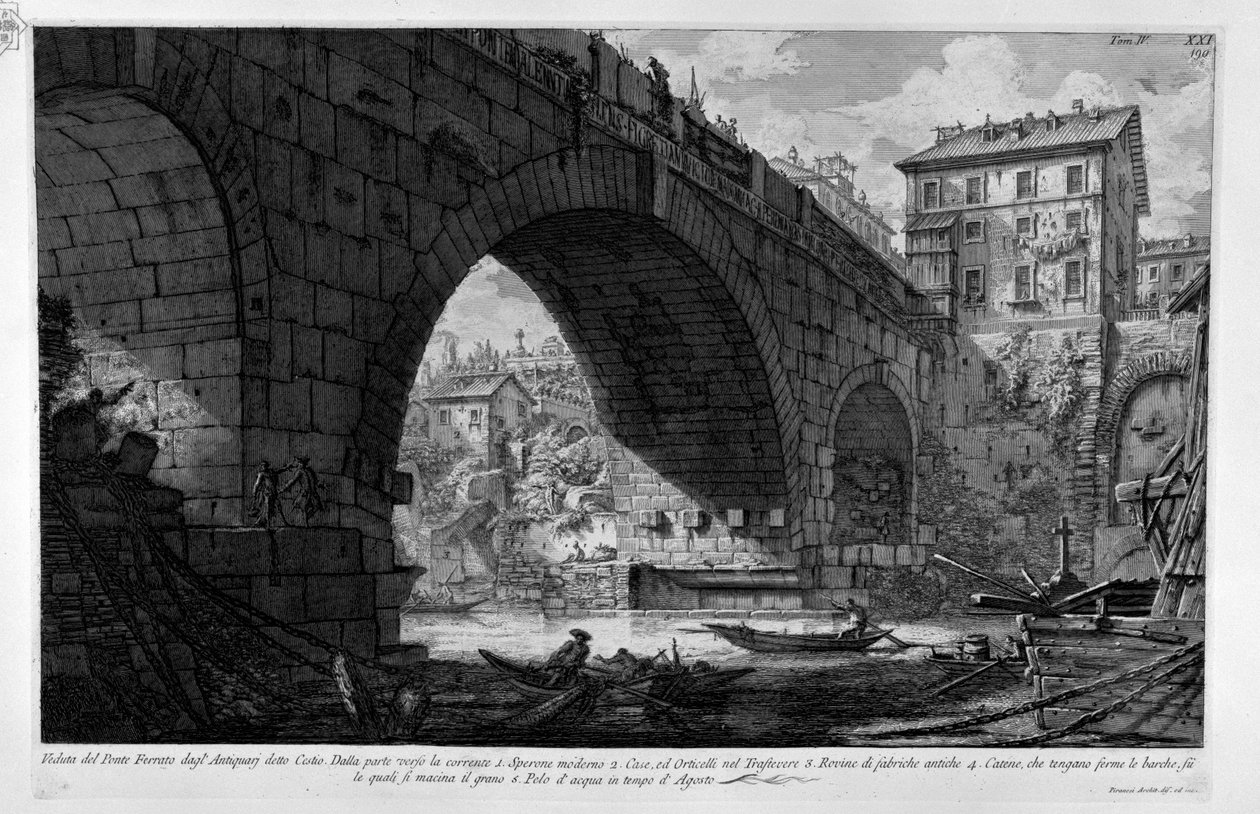 Ponte Ferrato door Giovanni Battista Piranesi
