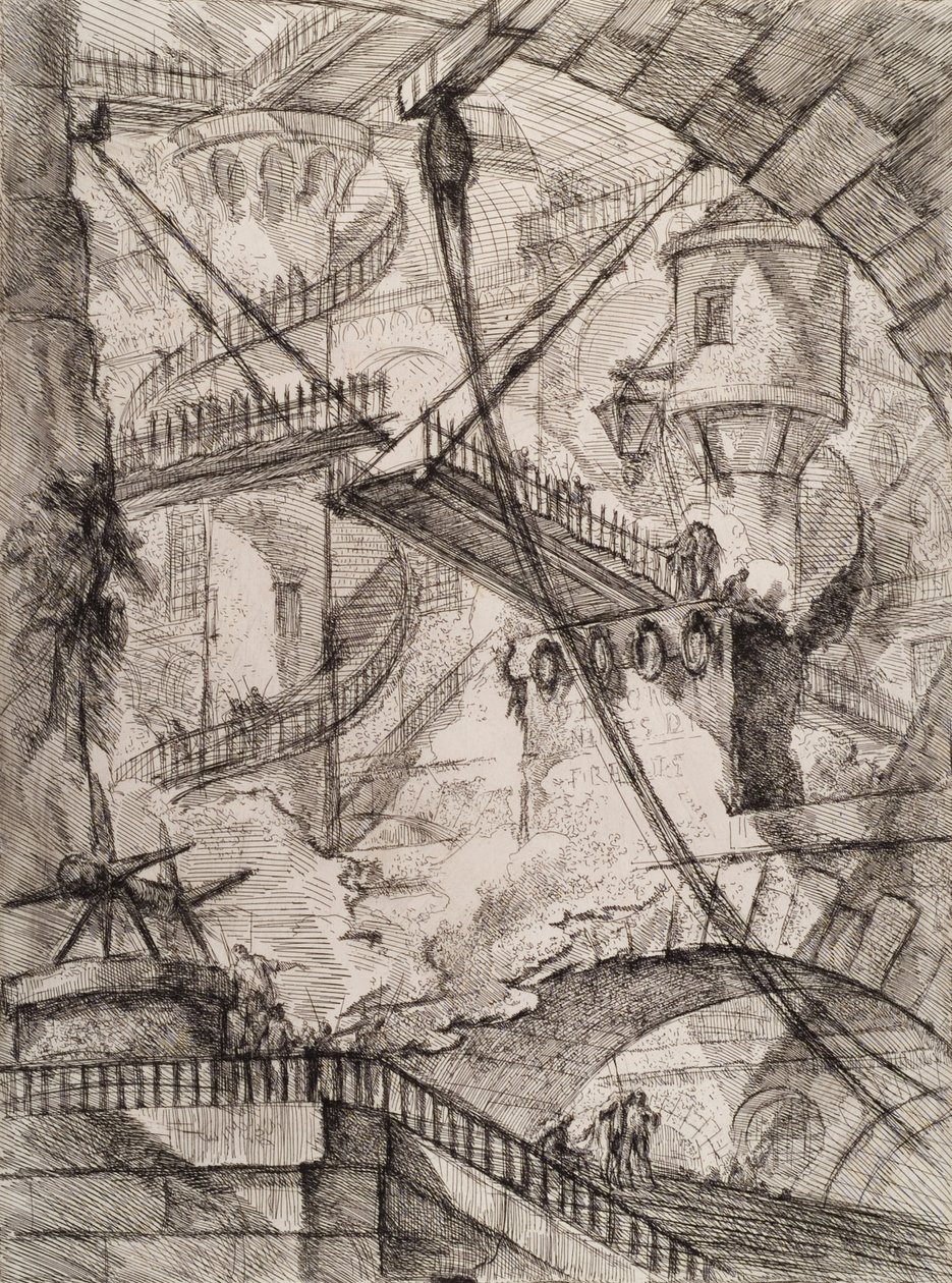 De ophaalbrug door Giovanni Battista Piranesi