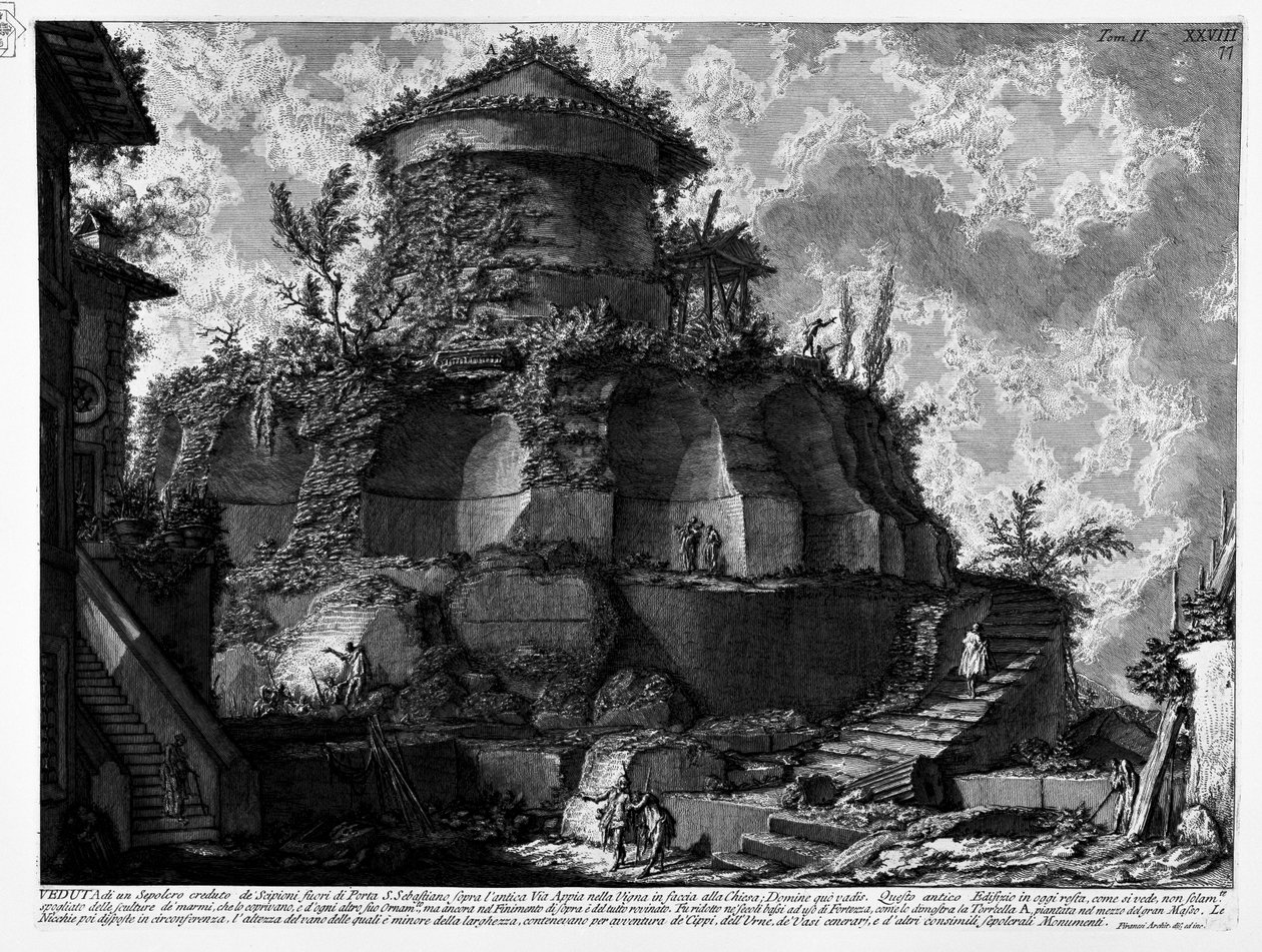 Graf van Priscilla, ten onrechte door Piranesi beschreven als Sepolcro creduto de