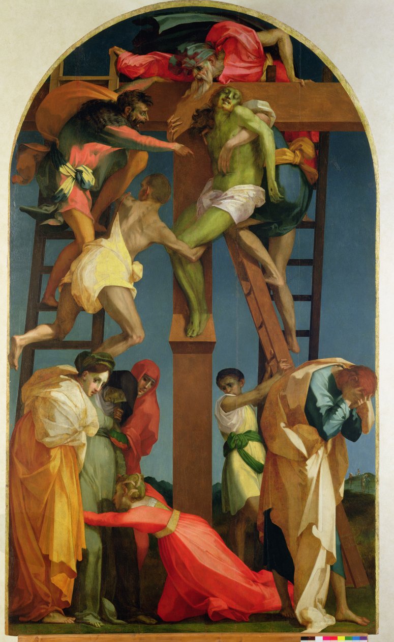 De kruisafneming, 1521 door Giovanni Battista Rosso Fiorentino