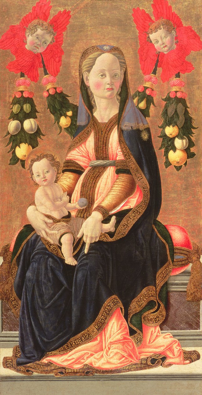 Madonna en Kind, ca. 1450 door Giovanni di Francesco del Cervelliera