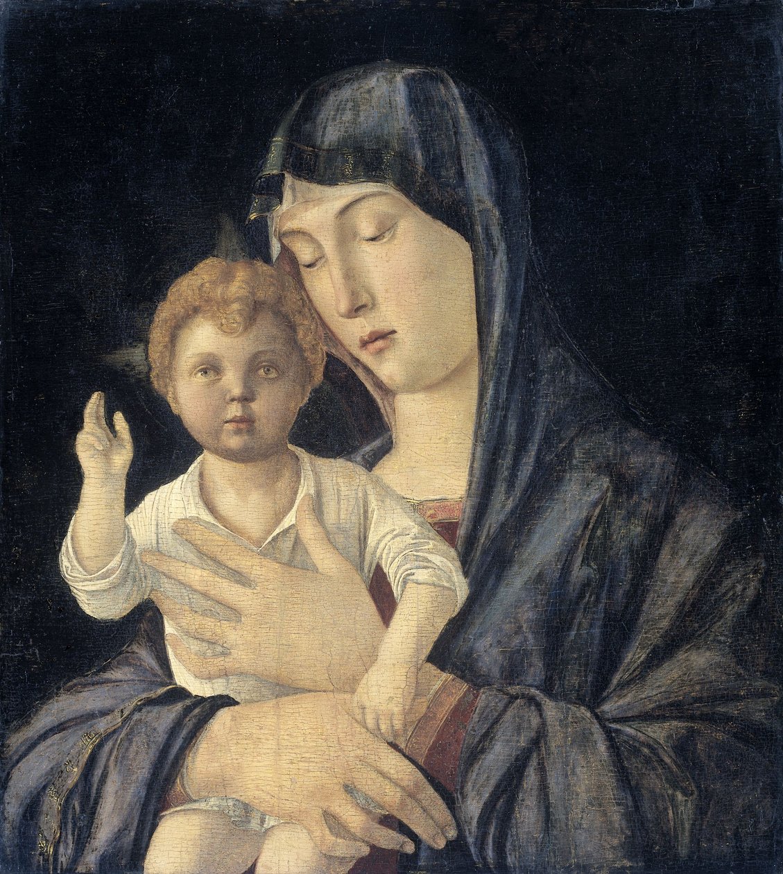 Madonna en kind door Giovanni (attr.to) Bellini