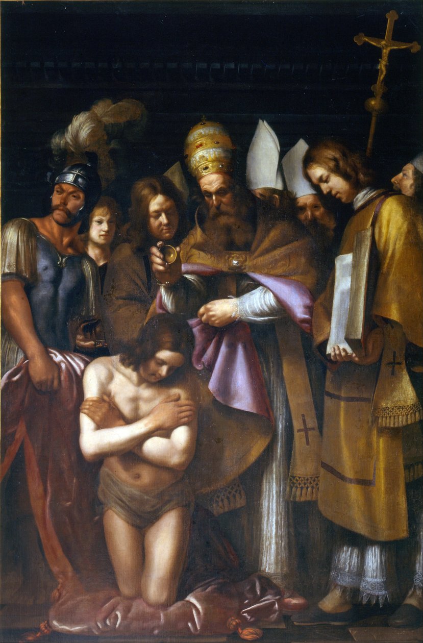 Doop van Constantijn door Giovanni Antonio Galli