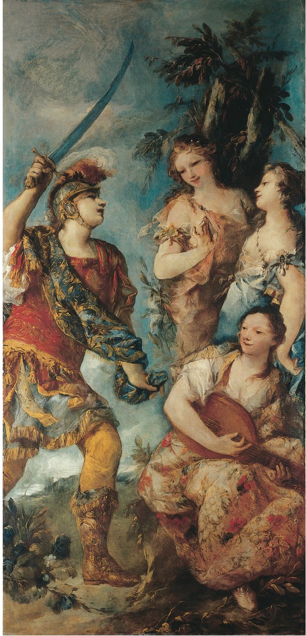 Rinaldo en de nimfen door Giovanni Antonio Guardi