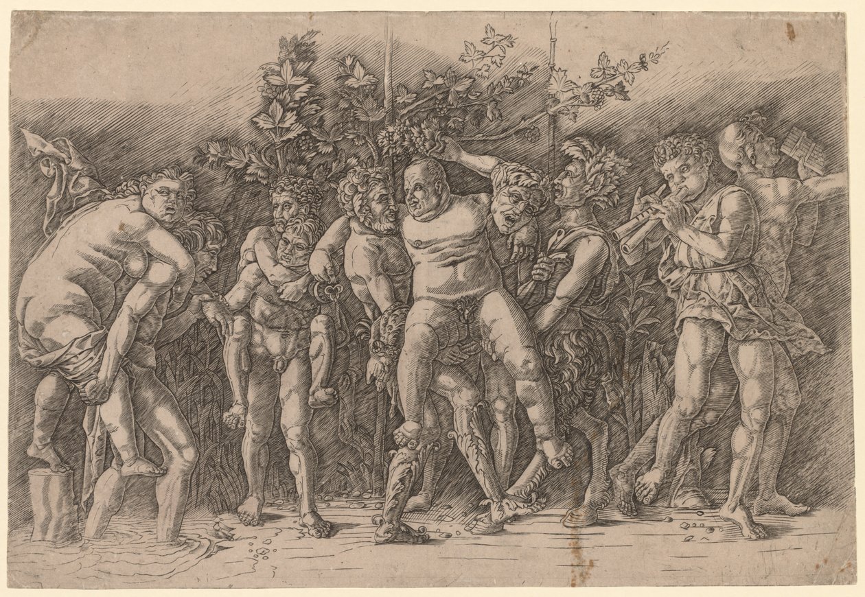 Bacchanaal met Silenus door Giovanni Antonio da Brescia