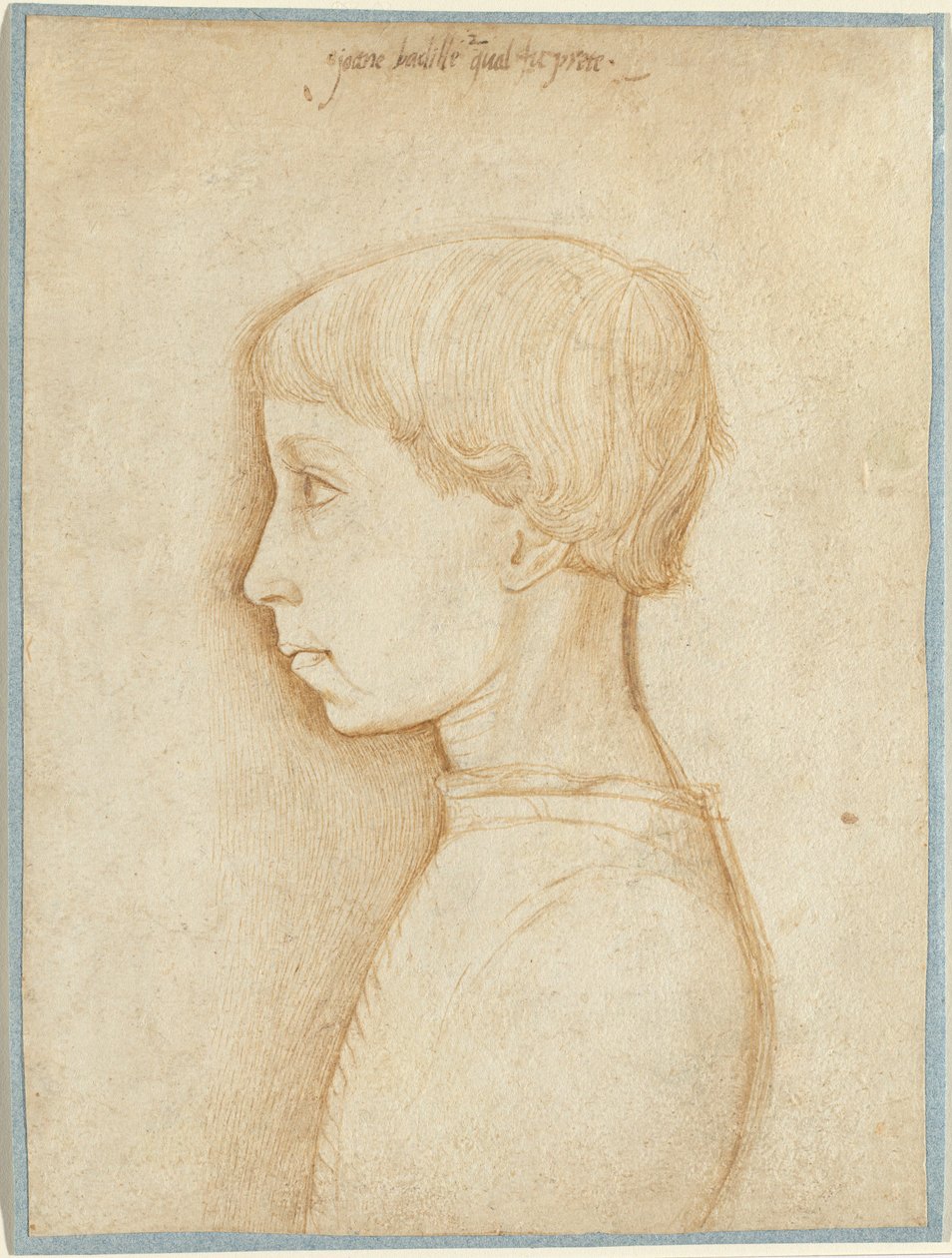 Portret van een Jongen in Profiel door Giovanni Badile