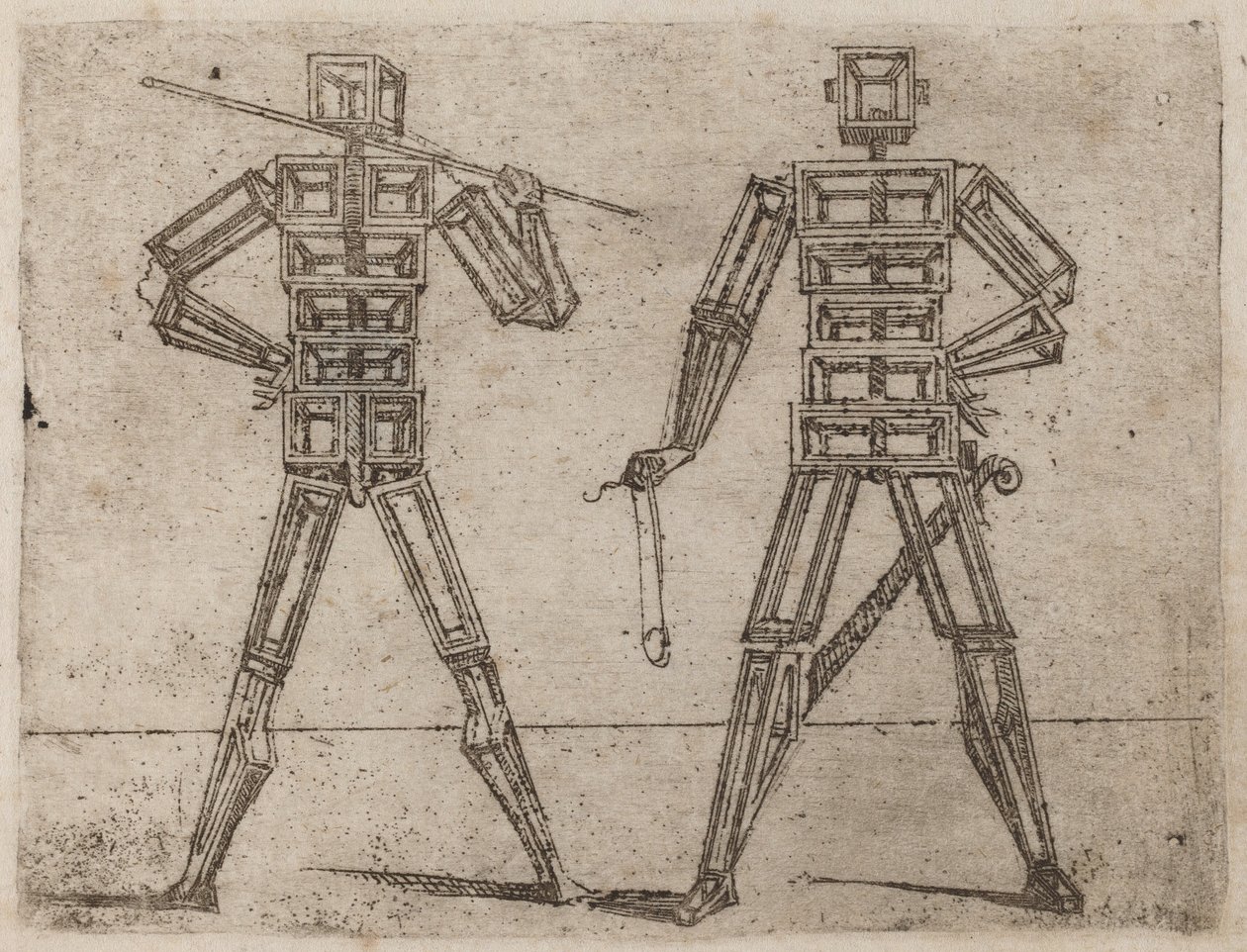 Uit "Bizzarie di varie Figure" door Giovanni Battista Bracelli