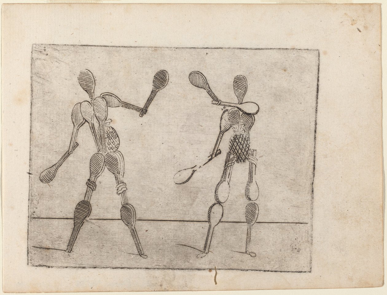 Uit "Bizzarie di varie Figure" door Giovanni Battista Bracelli
