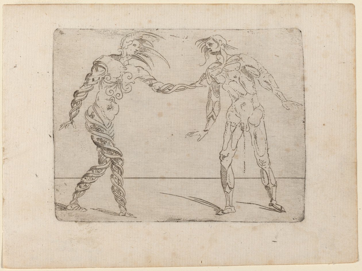 Uit "Bizzarie di varie Figure" door Giovanni Battista Bracelli