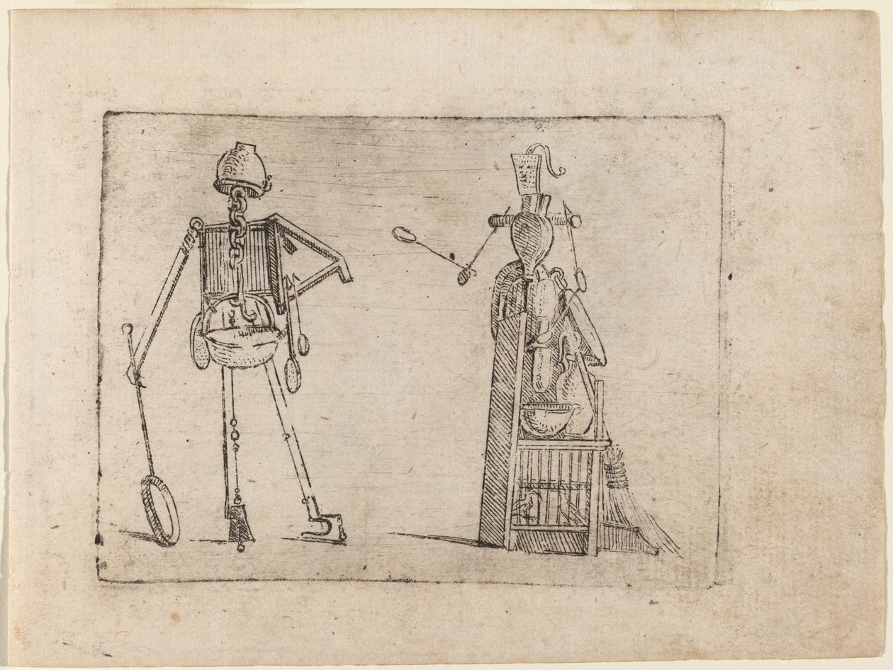 Uit "Bizzarie di varie Figure" door Giovanni Battista Bracelli