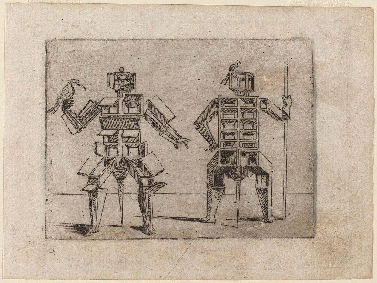 Uit "Bizzarie di varie Figure" door Giovanni Battista Bracelli