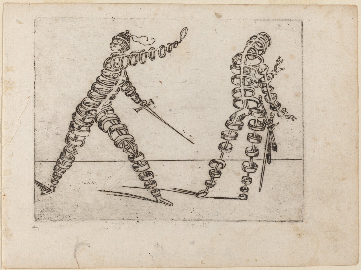 Uit "Bizzarie di varie Figure" door Giovanni Battista Bracelli