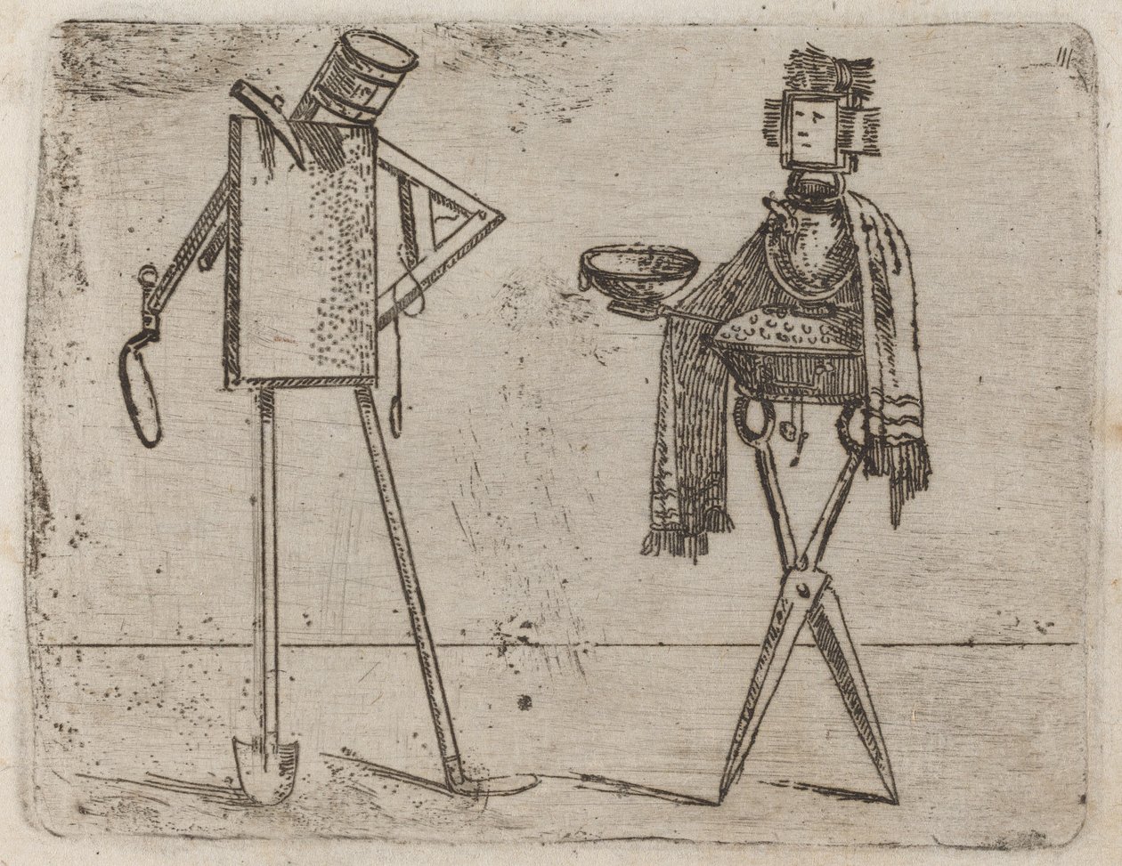 Uit "Bizzarie di varie Figure" door Giovanni Battista Bracelli