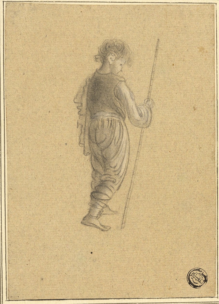 Jongen met staf door Giovanni Battista Cipriani