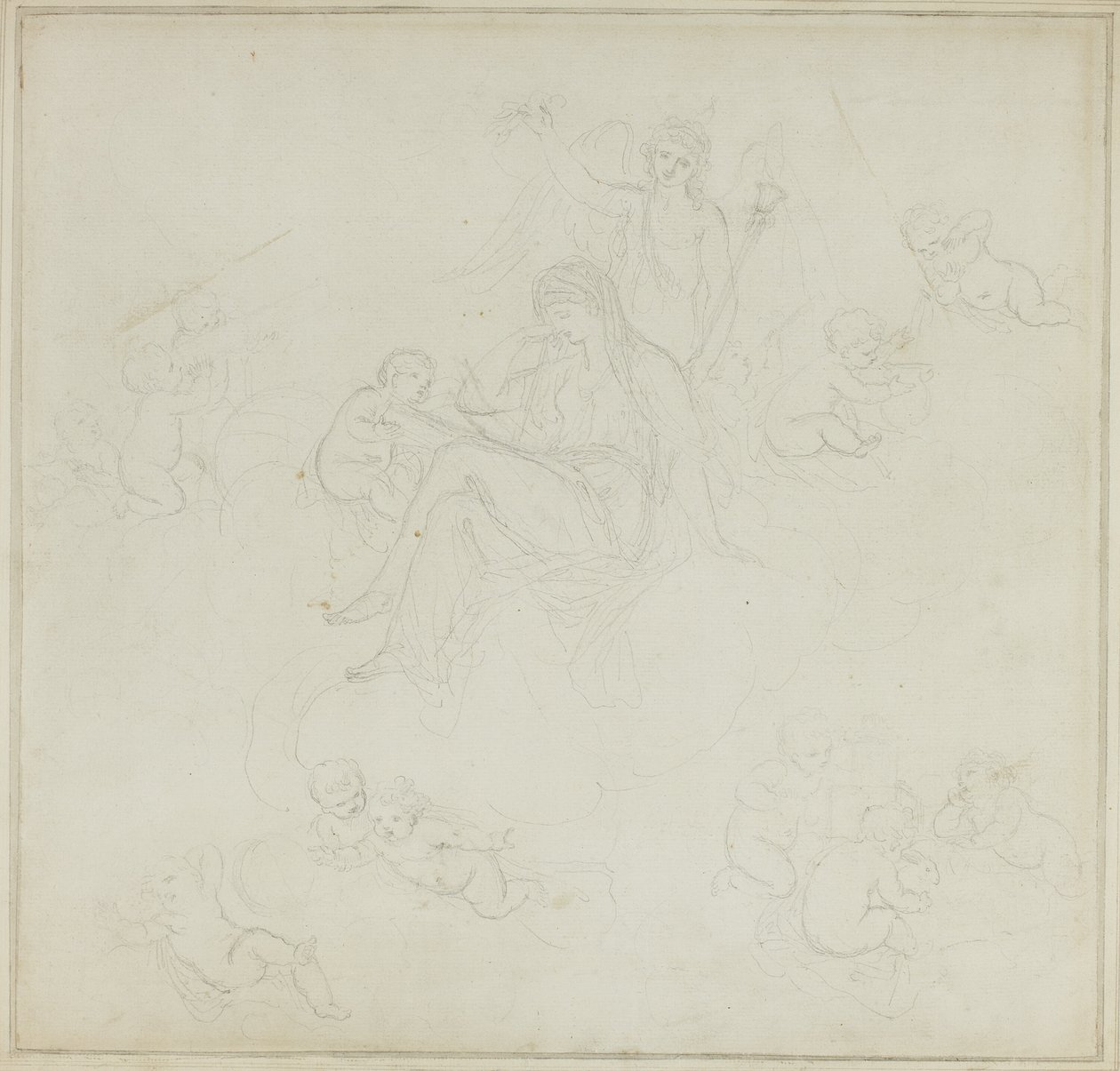 Venus met Putti door Giovanni Battista Cipriani